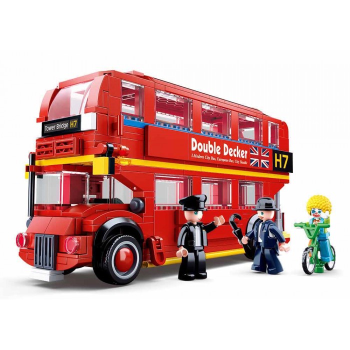 Sluban Τουβλάκια Κόκκινο Λονδρέζικο Διώροφο Λεωφορείο για 6+ ετών 382τμχ 