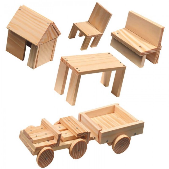 Ses Κατασκευή Επίπλων - Woodwork Set (SES-00943) Δημιουργική Δραστηριότητα