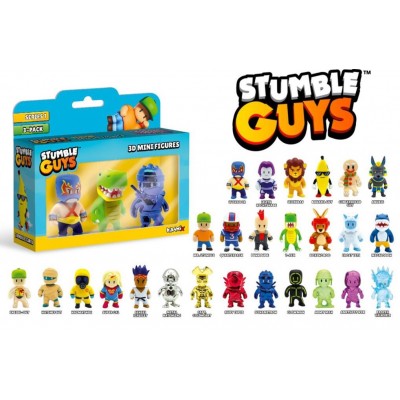 Stumble Guys Σετ 3 Φιγούρες 5εκ - Διάφορα Σχέδια (SG30005-3 / 0427)