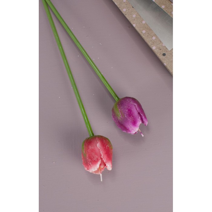 Πασχαλινή Λαμπάδα - Λουλούδι Τουλίπα (052) λαμπαδες
