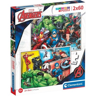 Clementoni Παζλ 2χ60 The Avengers (1200-21605)
