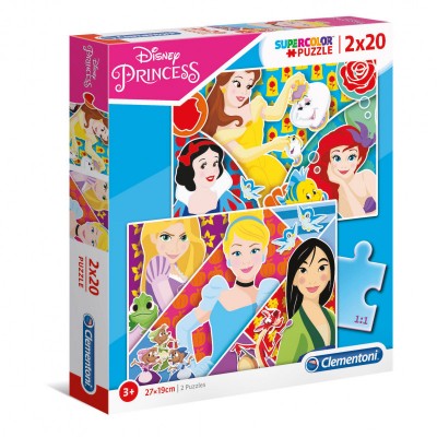 Clementoni Παζλ 2x20τμχ Disney Princess (1200-24766)