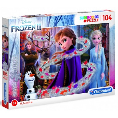 Clementoni Παζλ 104τμχ Glitter Frozen II (1210-20162)