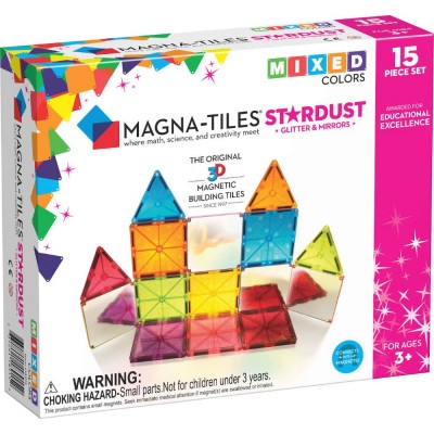 Magna-Tiles Μαγνητικό Παιχνίδι - Stardust 15 Set (18915)