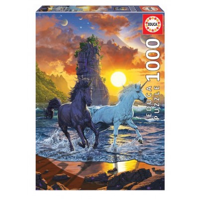 Educa Παζλ 1000τμχ - Unicorns on Beach (19025)