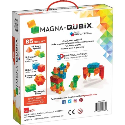 Magna-Tiles Μαγνητικό Παιχνίδι - Qubix 85 Set (19785)