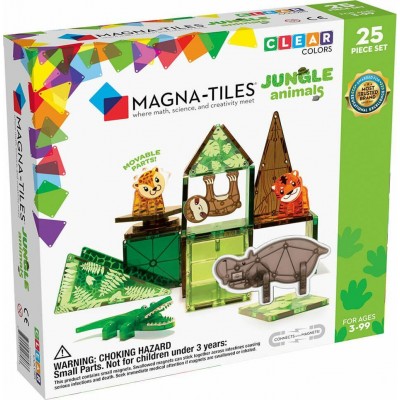 Magna-Tiles Μαγνητικό Παιχνίδι - Jungle Animals 25 Set (21225)