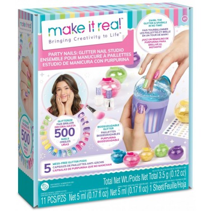 Make it Real Party Nails Glitter Design Set-L Box (2467)