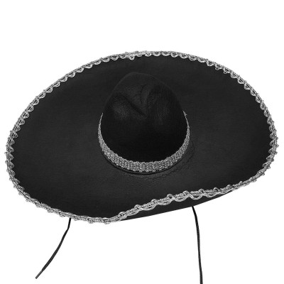 Καπέλο Σομπρέρο Μεξικάνικο Μαύρο (#3-1078)