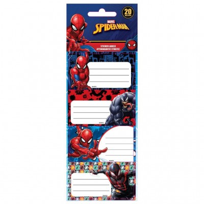 Ετικέτες Σχολικές Spiderman 20τμχ Luna (508042)
