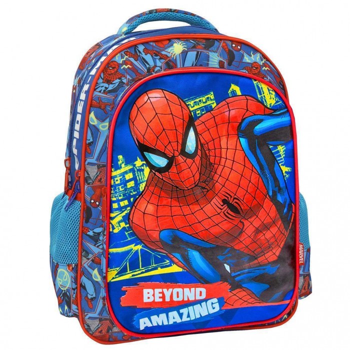 Τσάντα Πλάτης 32χ18χ43εκ -3 Θήκες- Spiderman Beyond Amazing (508087) σακιδια πλατης