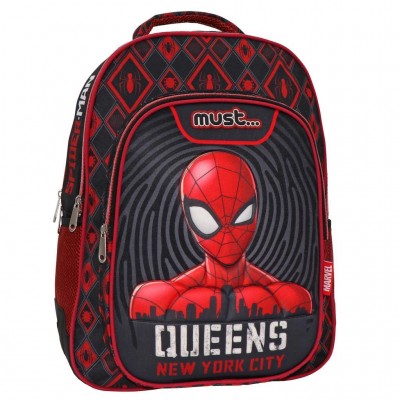 Τσάντα Πλάτης 32x18x43 3Θήκες - Spiderman Queens New York City (508107)