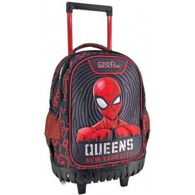 Must Τσάντα Trolley 34x20x44 -3 Θήκες- Spiderman Queens New York City (508117)