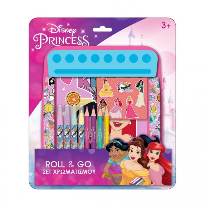 Σετ Χρωματισμού Roll&Go -  Disney Princess (563714) ζωγραφικη - καλλιτεχνικες δραστηριοτητες
