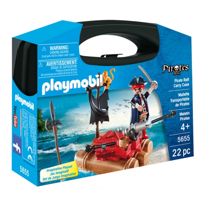 Playmobil Βαλιτσάκι - Πειρατής με Σχεδία (5655) Playmobil