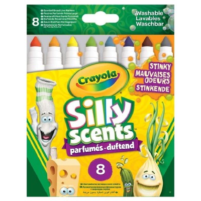 Crayola Πλενόμενοι Μαρκαδόροι Ζωγραφικής 8τεμ - Silly Scents (58-8267)