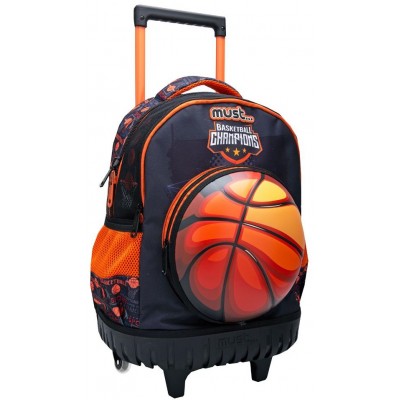 Τσάντα Trolley  34χ20χ45εκ - 3 Θήκες Basketball Champions Must (584592)