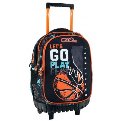 Must Τσάντα Trolley 34x20x44 -3 Θήκες- Basketball Let's Go Play (584973)