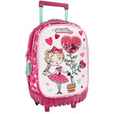Must Τσάντα Trolley 34x20x44 -3 Θήκες- Balloon Girl (584988)