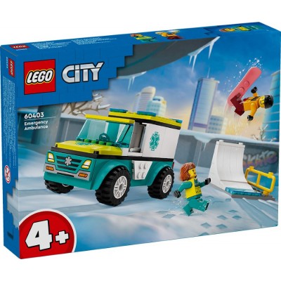Lego City - Emergency Ambulance and Snowboard (60403)