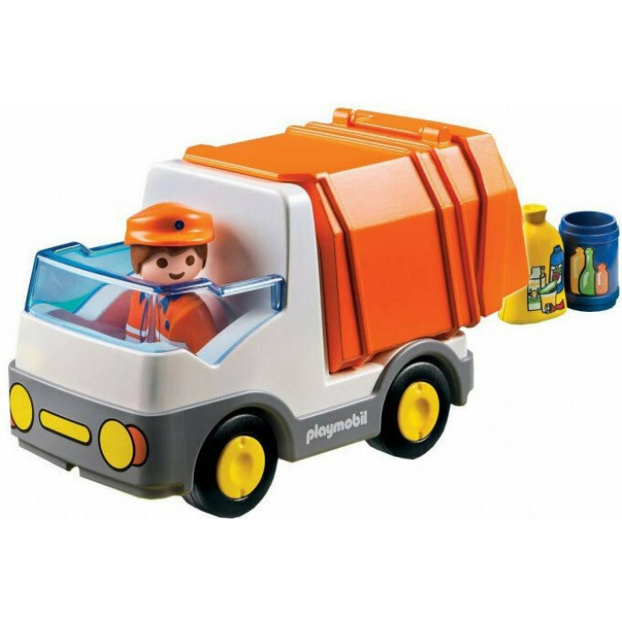 Playmobil 1 2 3 - Απορριματοφόρο Όχημα (6774) playmobil
