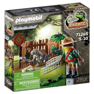 Playmobil Dino Rise - Μωρό Σπινόσαυρος και Λαθροκυνηγός (71265)