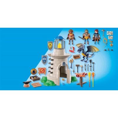 Παιχνιδολαμπάδα Playmobil Novelmore - Πύργος Ιπποτών με Δράκο και Σιδηρουργό (71483)