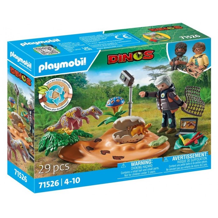 Playmobil Dino - Φωλιά Στεγόσαυρου και Κλέφτης Αυγών (71526) playmobil