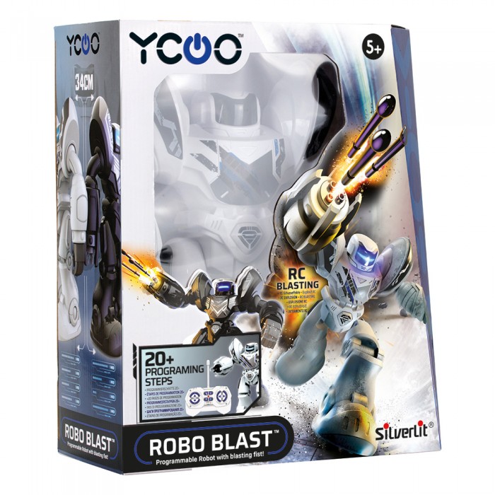 Silverlit Ycoo Robo Blast Τηλεκατευθυνόμενο Ρομπότ Λευκό (7530-88061) τηλεκατευθυνομενα - ρομποτ