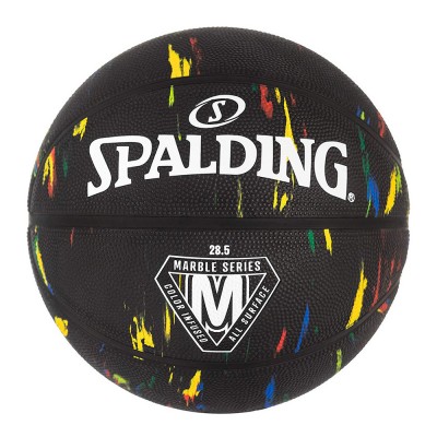 Spalding Μπάλα Μπάσκετ Marble Series Black Rainbow Sz7 (84-398Z1)