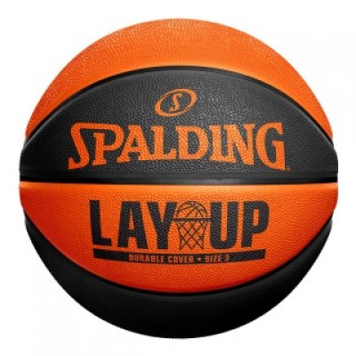 Spalding Μπάλα Μπάσκετ Lay Up Orange Black Sz5 (84-550Z1)