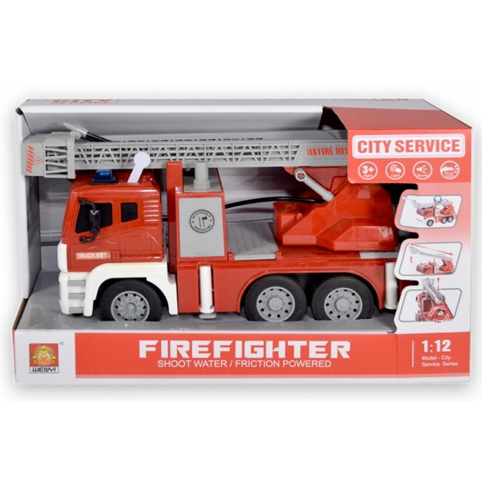 Πυροσβεστική με Αντλία Νερού με Φώτα και Ήχους (5829) Οχήματα - Πίστες - Τρένα - Γκαράζ