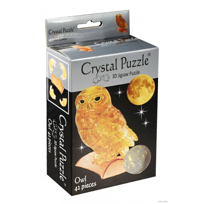 Crystal Puzzle Κουκουβάγια Χρυσή 42τμχ  Παζλ