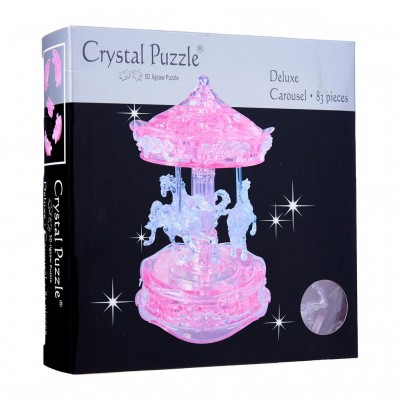 Crystal Puzzle Καρουσέλ Ροζ 83τμχ 