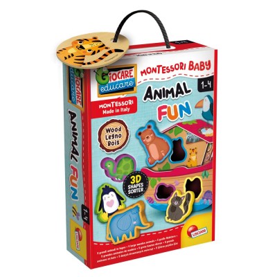 Εκπαιδευτικό Montessori - Ξύλινο Montessori Wood Animal Fun (96893)