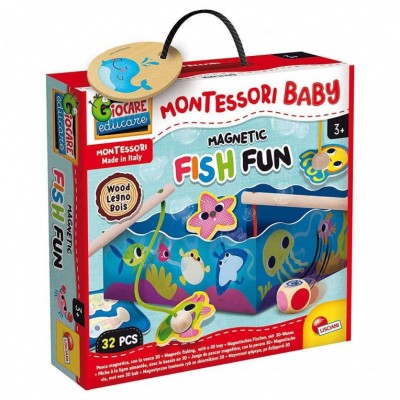 Παίζουμε και Μαθαίνουμε Montessori Wood Magnetic Fish Fun (98354)