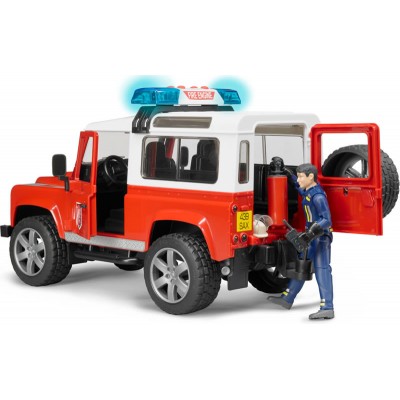 Bruder Πυροσβεστικό Land Rover station wagon με Πυροσβέστη (BR002596)