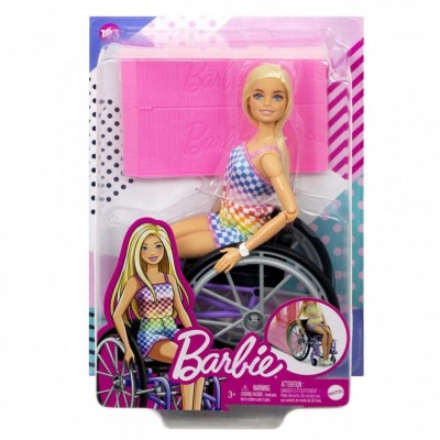 Barbie Fashionista με Αναπηρικό Αμαξίδιο (HJT13)