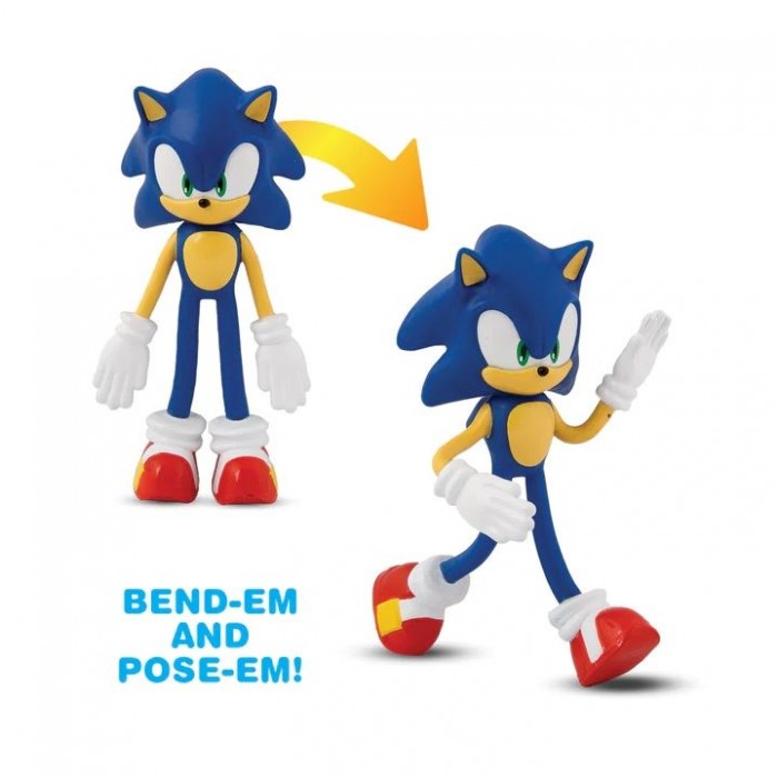 Bend-Ems Sonic the Hedgehog Φιγούρες 12εκ που Λυγίζουν & Στέκονται (BEH00000) φιγουρες δρασης