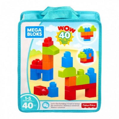 Mega Bloks Τσάντα με Τουβλάκια 40τμχ (FKL01)