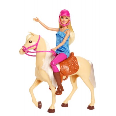 Barbie Κούκλα και Άλογο (FXH13)