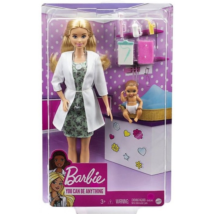 Barbie Γιατρός Για Μωράκι (GVK03) κουκλες μοδας