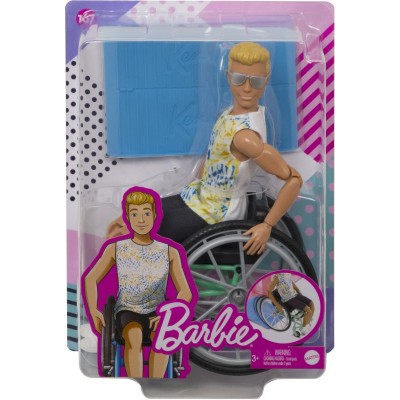 Barbie Ken Fashionistas με Αναπηρικό Αμαξίδιο (GWX93)