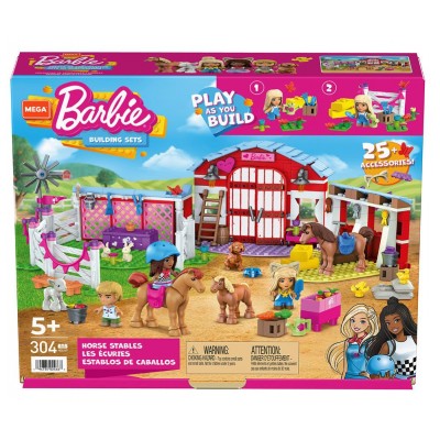 Mega Bloks Barbie Φάρμα με Άλογα (HDJ87)