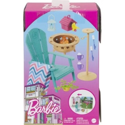 Barbie Έπιπλο Σετ Παιχνιδιού - 3 Σχέδια (HJV32)