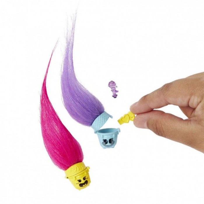 Trolls - Mini Hair Pops - 3 Σχέδια (HNF02) κουκλες & αξεσουαρ