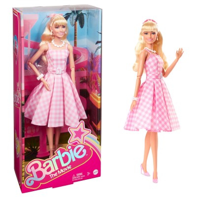 Barbie Κούκλα Barbie Movie Pink Gingham Dress (HPJ96)