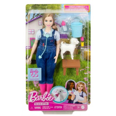 Barbie Κούκλα - Barbie Κτηνίατρος 65 Χρόνια (HRG42)