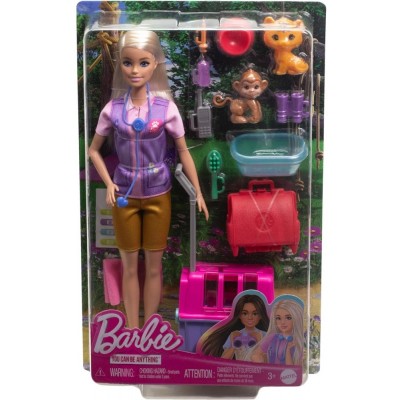 Barbie Κούκλα - Barbie Διασώστρια Άγριων Ζώων (HRG50)