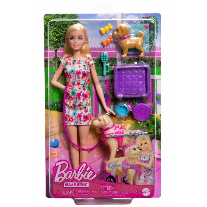 Barbie Κούκλα Κουταβάκια με Αμαξίδιο (HTK37) κουκλες μοδας